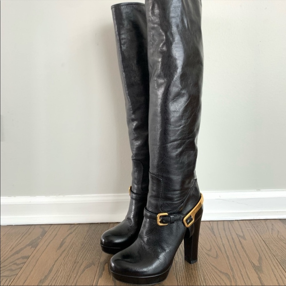 Prada over the knee boots